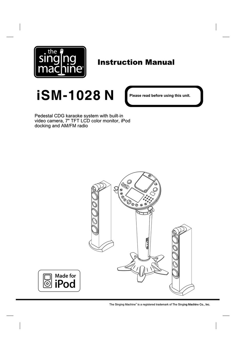 The Singing Machine iSM-1028 N User manual