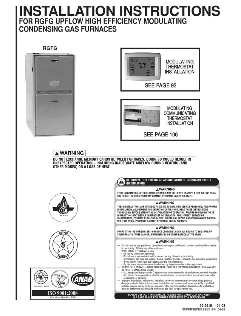 Taylor RGFG installation instructions