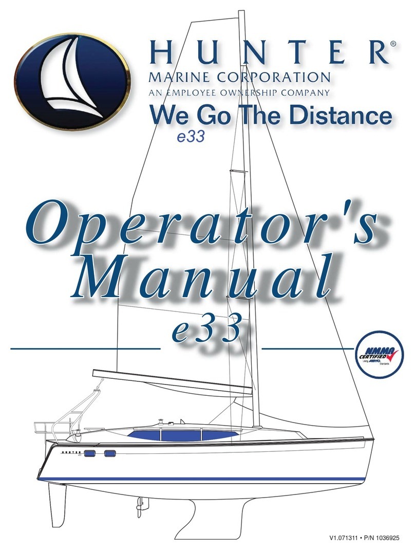 Hunter e33 Operator's manual