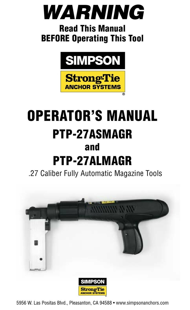 Simpson PTP-27ASMAGR User manual