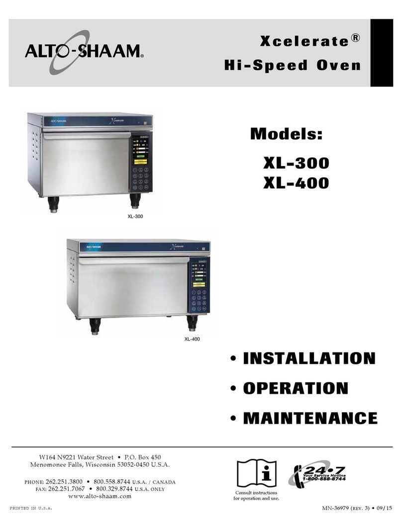 Alto-Shaam xcelerate XL-300 Manual