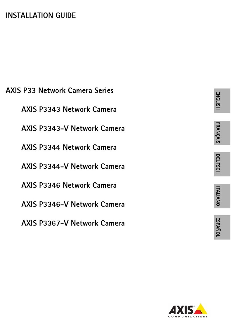 Axis P3343 User manual