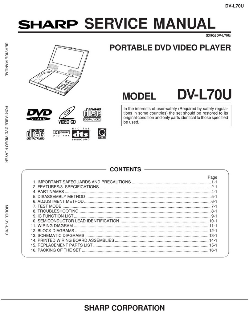 Sharp DV-L70U User manual Sharp DV-L70U User manual