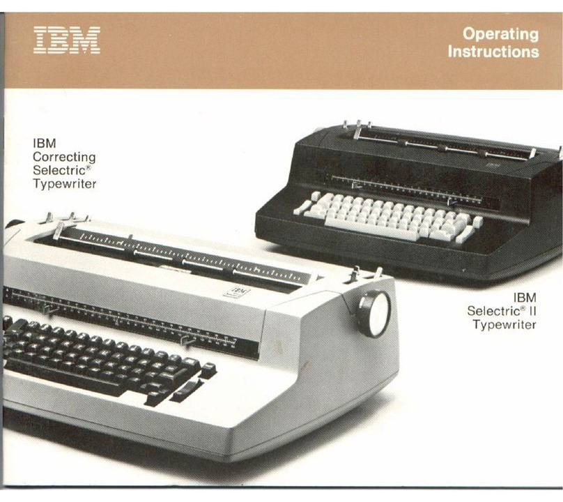 IBM Correcting Selectric User manual