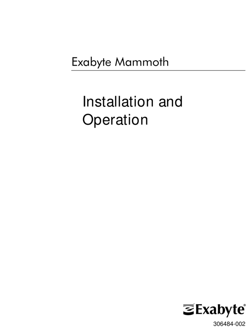 Exabyte Mammoth Owner's manual