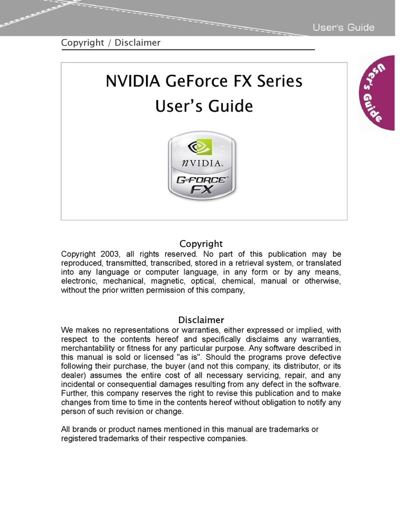 Nvidia GeForce FX Series User manual Nvidia GeForce FX Series User manual