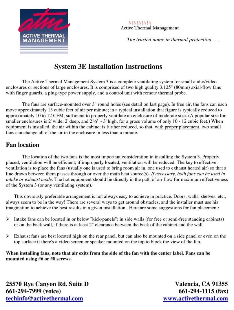 Active Thermal Management 3E installation instructions