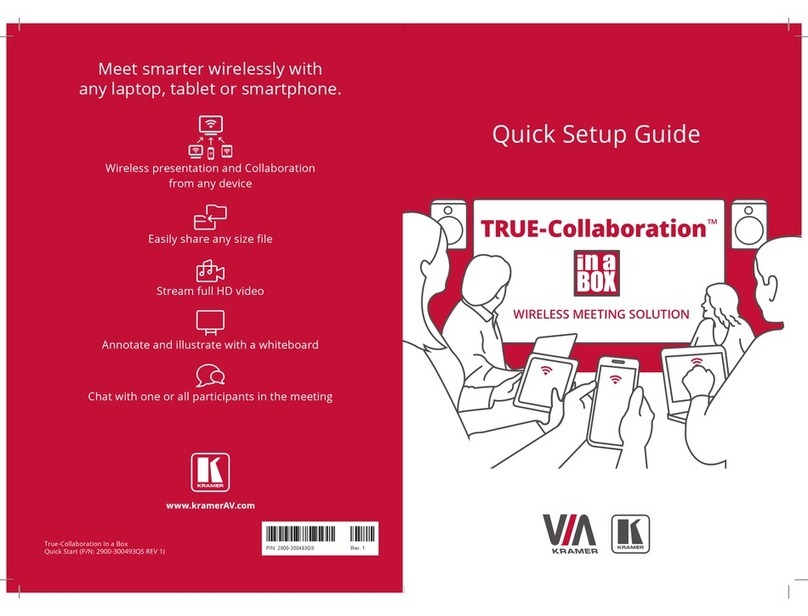 Kramer KIA-TCB Quick setup guide