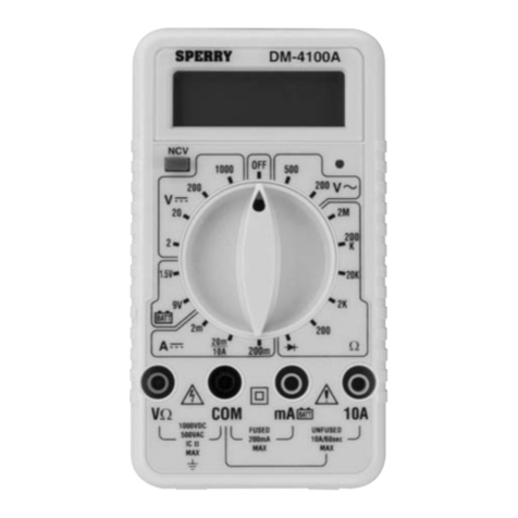Sperry instrument DM-4100A operating instructions