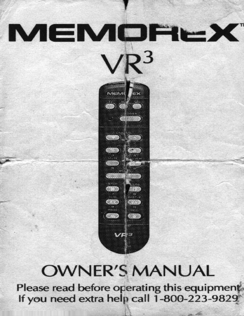 Memorex VR3 owner's manual