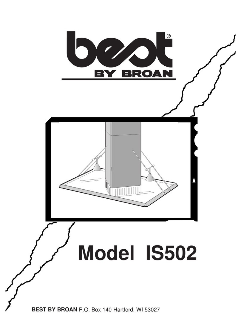 Broan best IS502 instructions