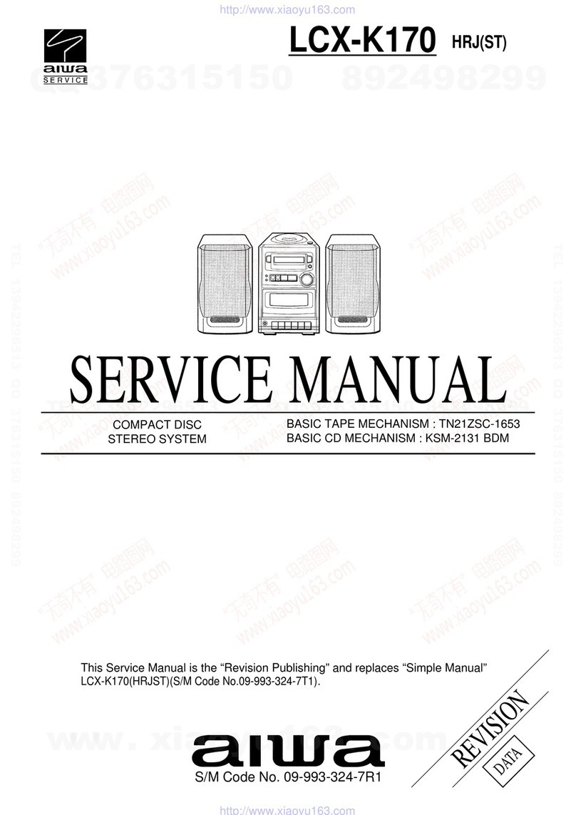 Aiwa LCX-K170 Service manual