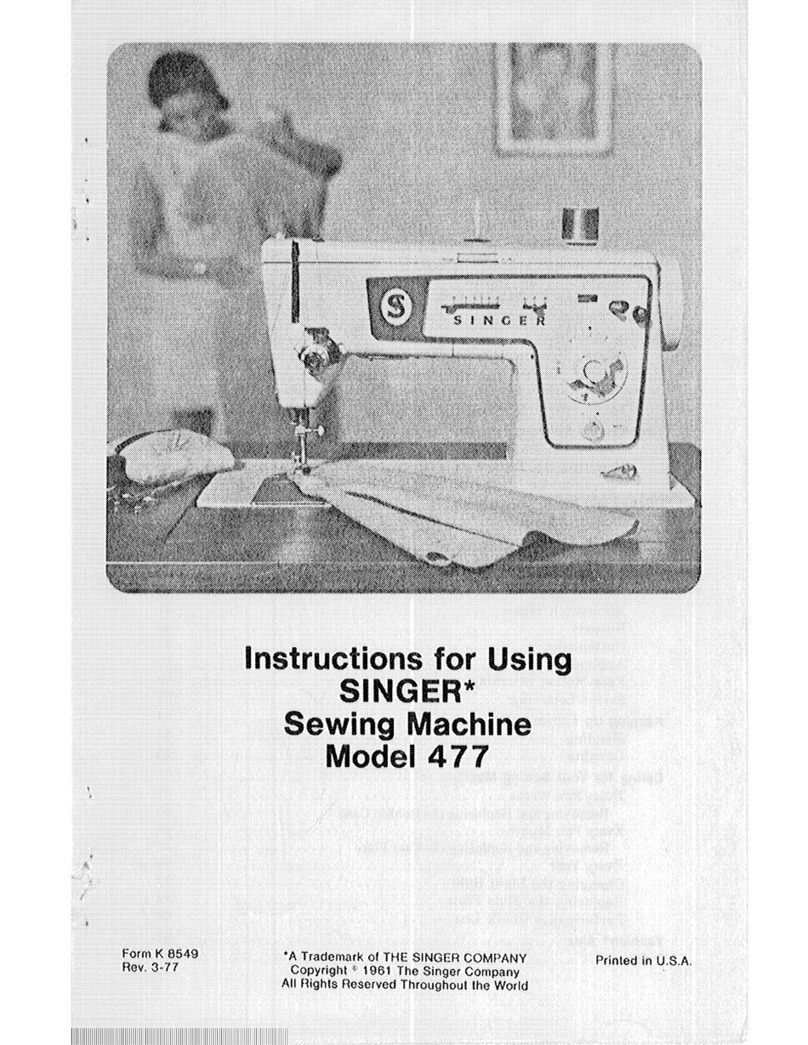 Singer 477 Instructions for using