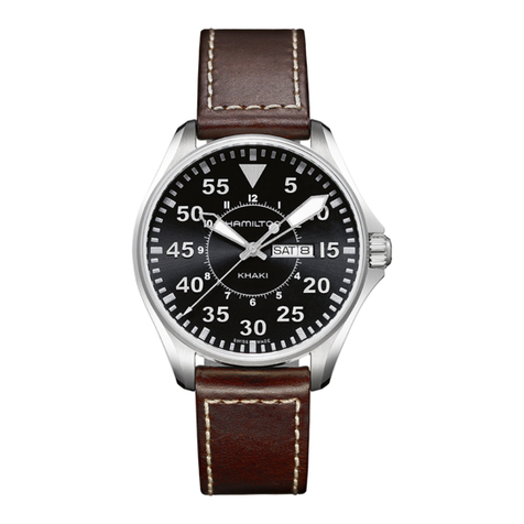 Hamilton Khaki Aviation Quartz instruction manual