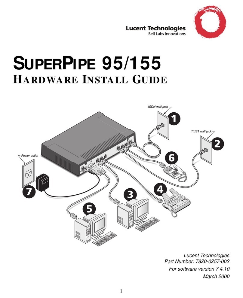 Lucent Technologies SuperPipe 95 User manual