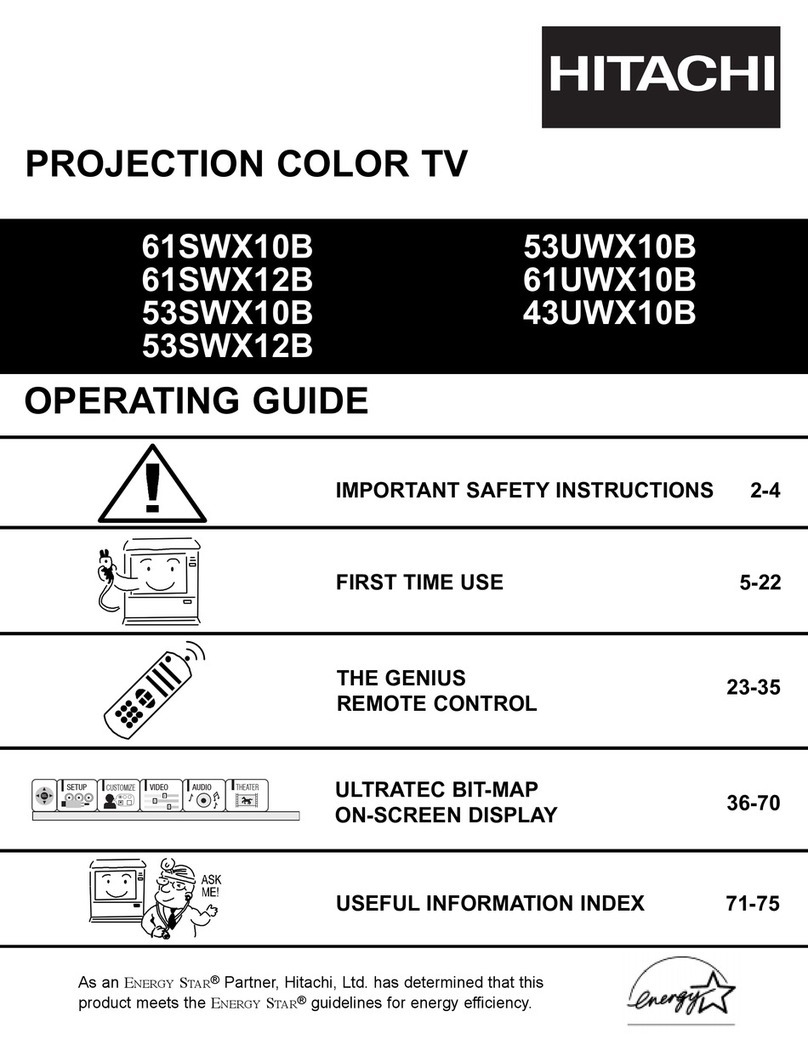 Hitachi 61SWX10B User manual