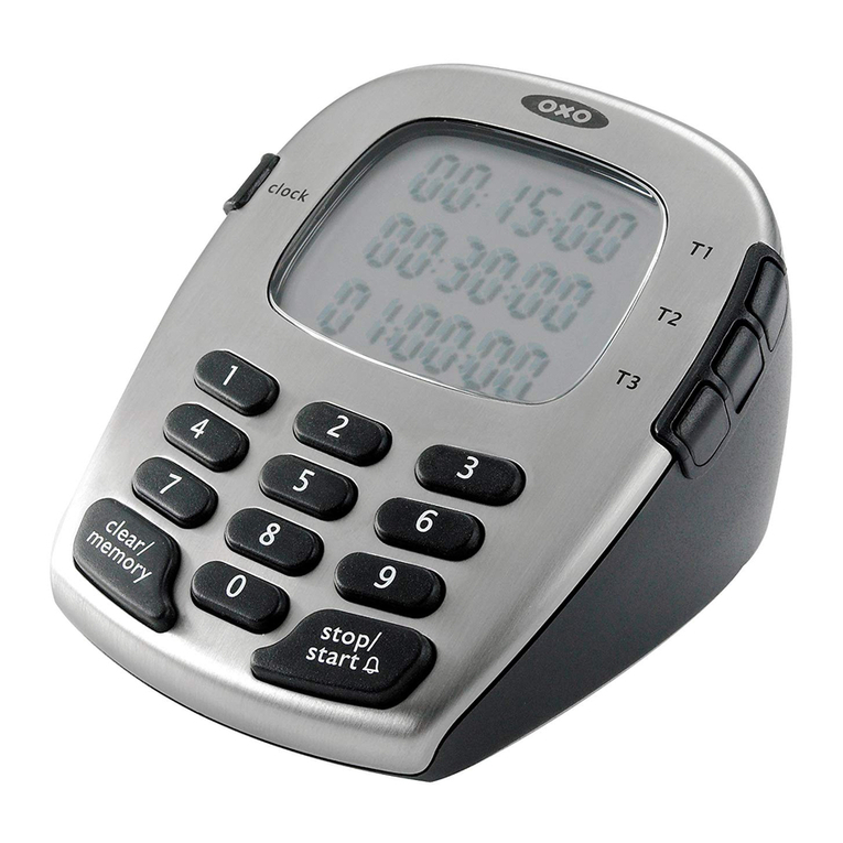 OXO Good Grips Triple Timer Instructions for use