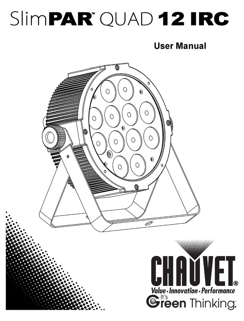 Chauvet SlimPAR QUAD 12 IRC user manual