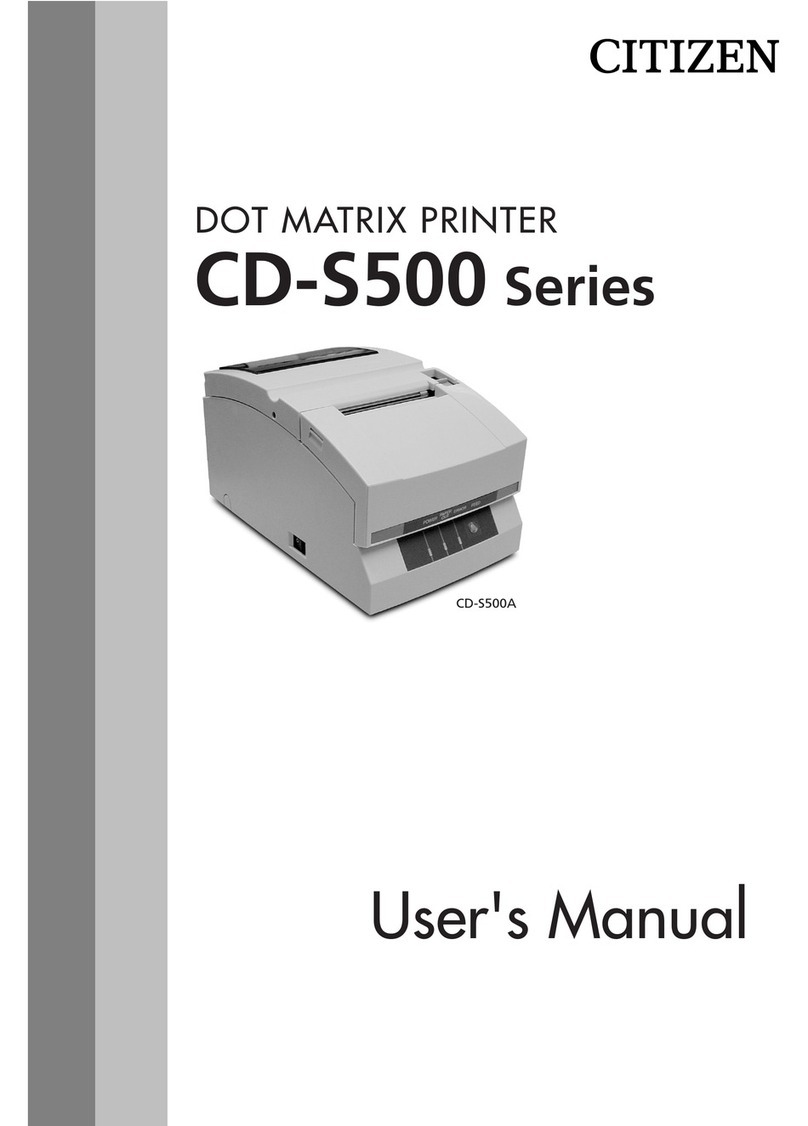Citizen CD-S500 series User manual