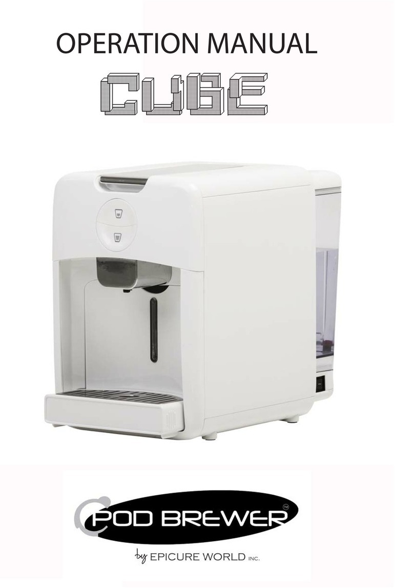 Pod Brewer CUBE 3A-C225E Operation manual