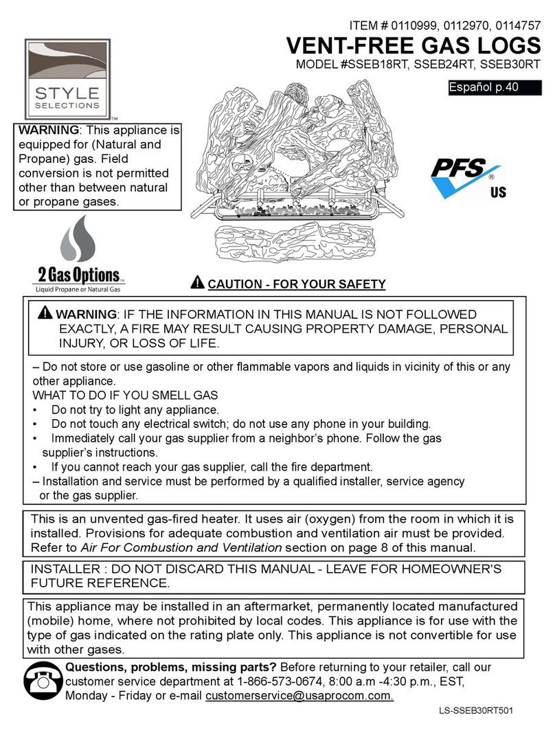 Style selections SSEB18RT User manual Style selections SSEB18RT User manual