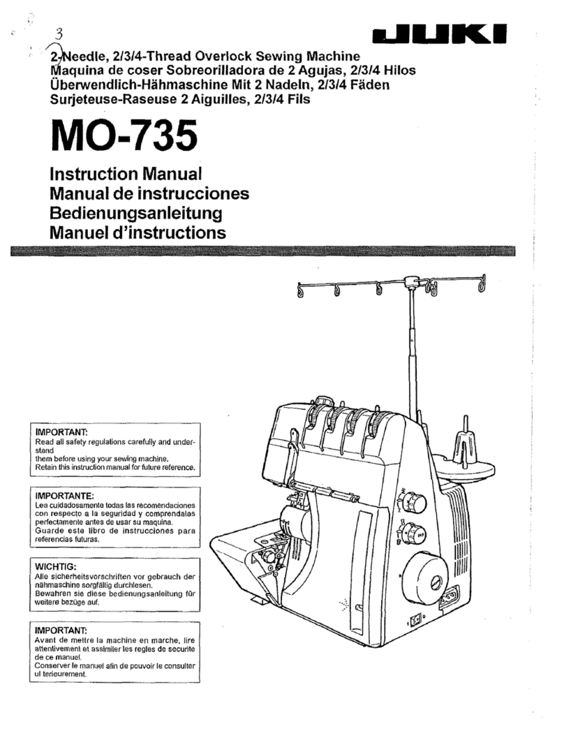 JUKI MO-735 instruction manual