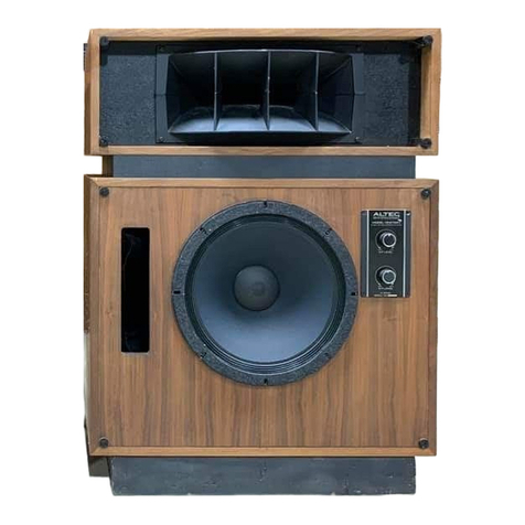 Altec 19 Walnut User manual