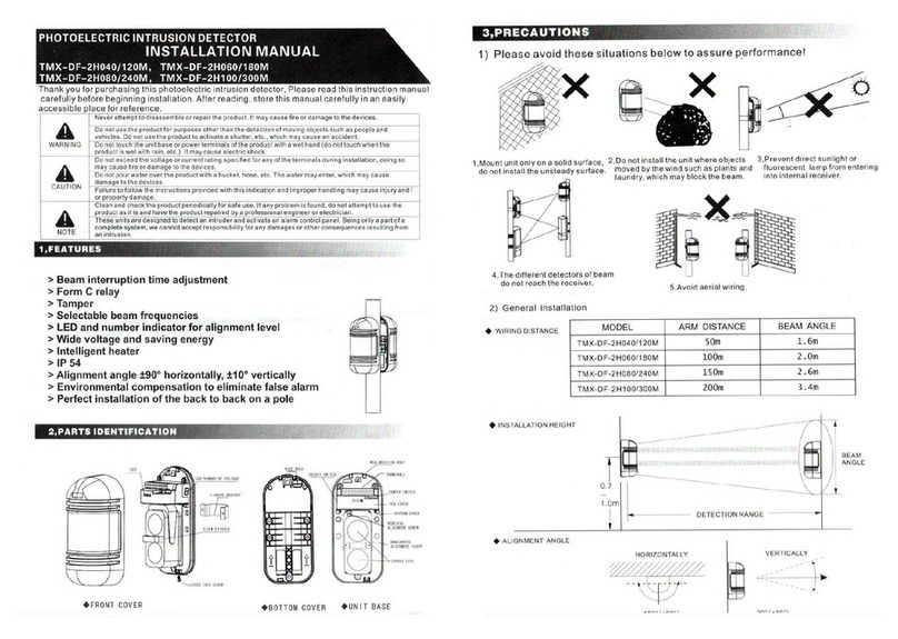 Telemax TMX-DF-2H040/120M installation manual