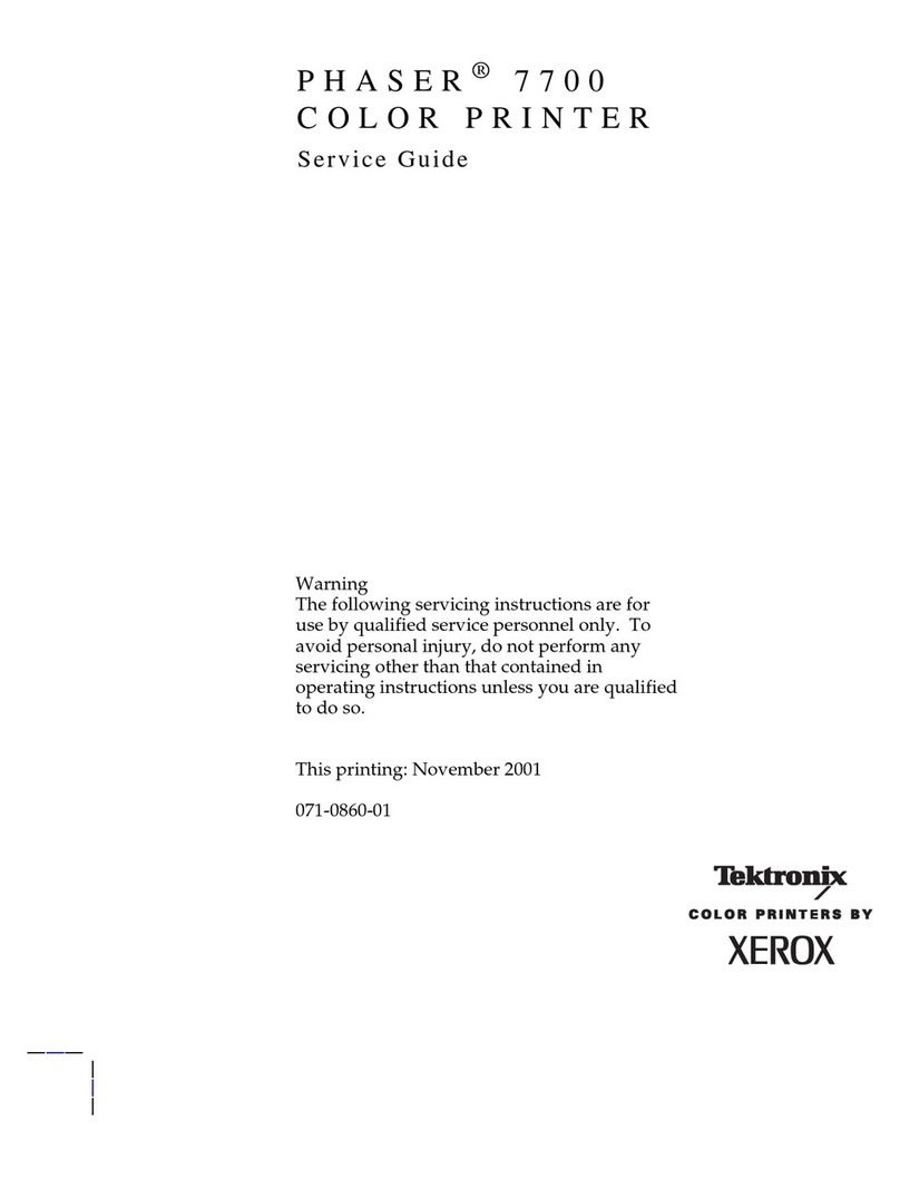 Xerox 7700 User manual