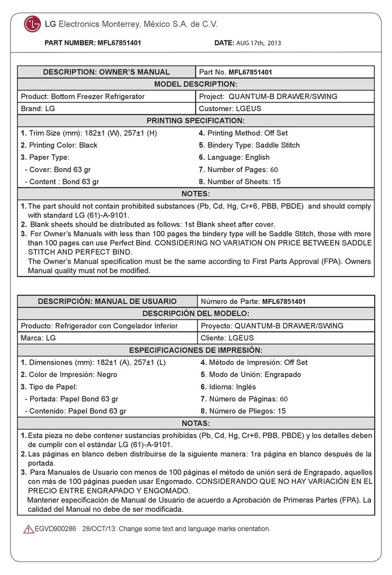 LG LDC24370 Series User manual