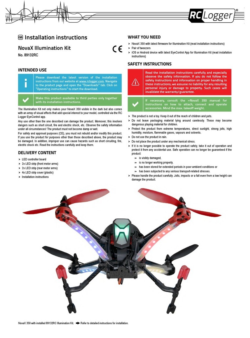 RC Logger NovaX 350 89132RC installation instructions