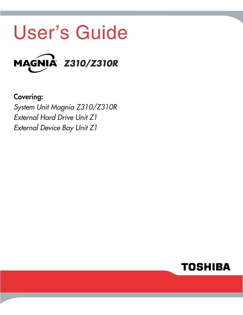 Toshiba Magnia Z310 User manual Toshiba Magnia Z310 User manual