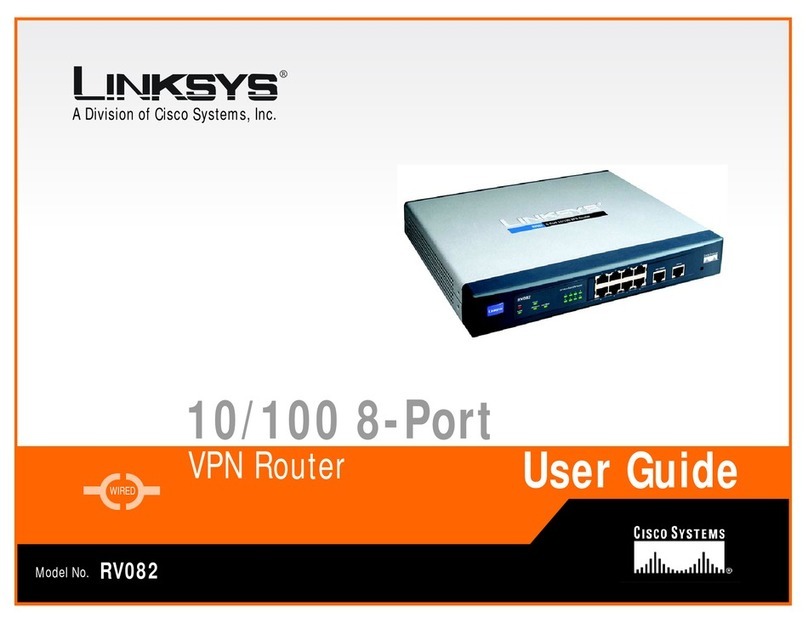 Linksys RV082 User manual