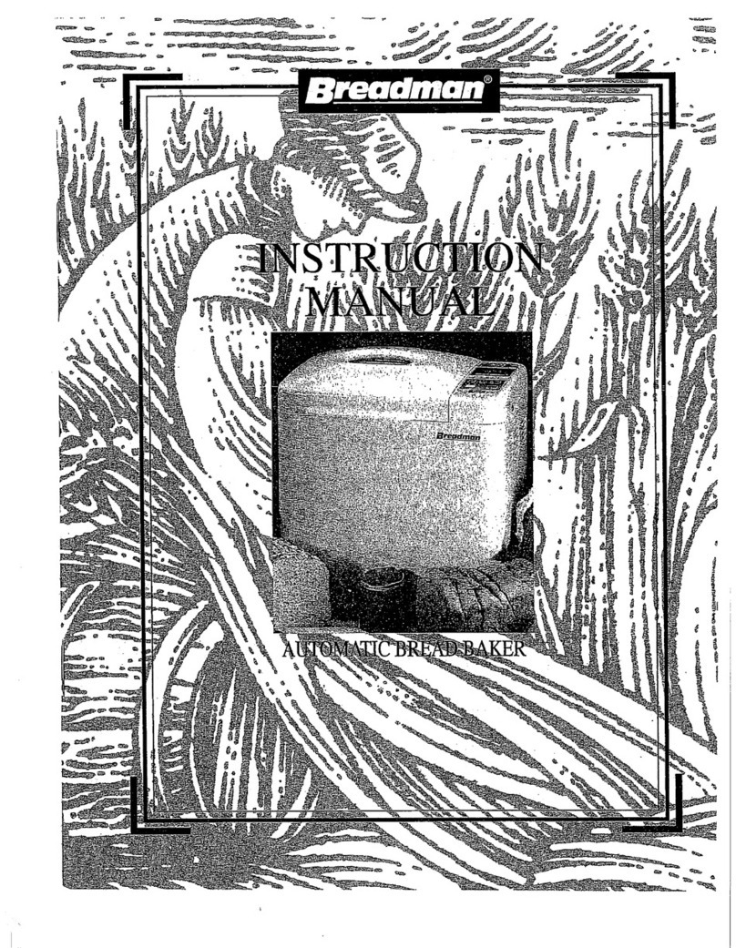 Breadman TR800 User manual