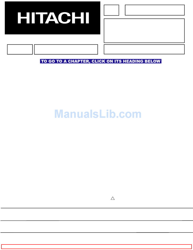 Hitachi 53SDX01B User manual