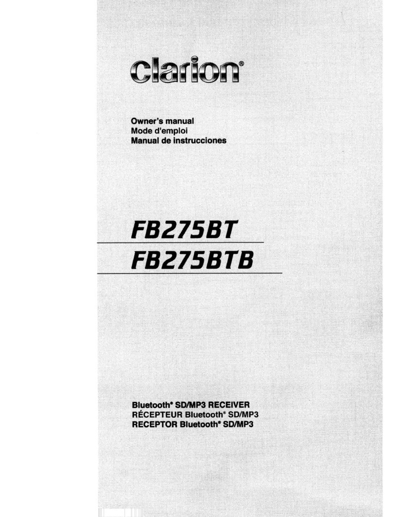 Clarion FB275BT User manual