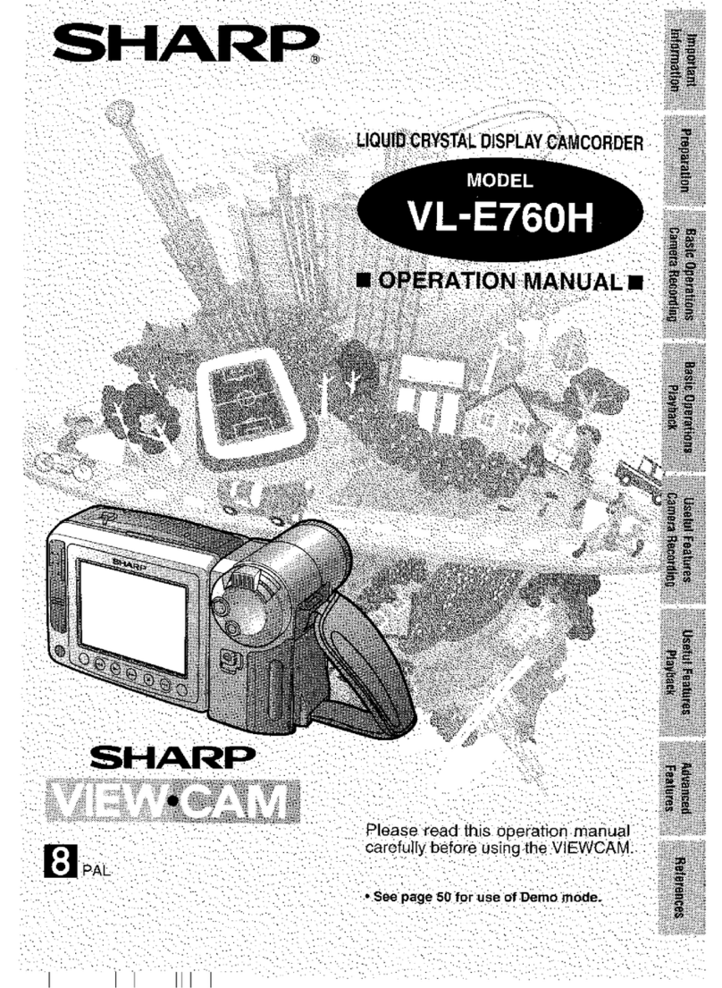 Sharp VL-E760H Operation manual