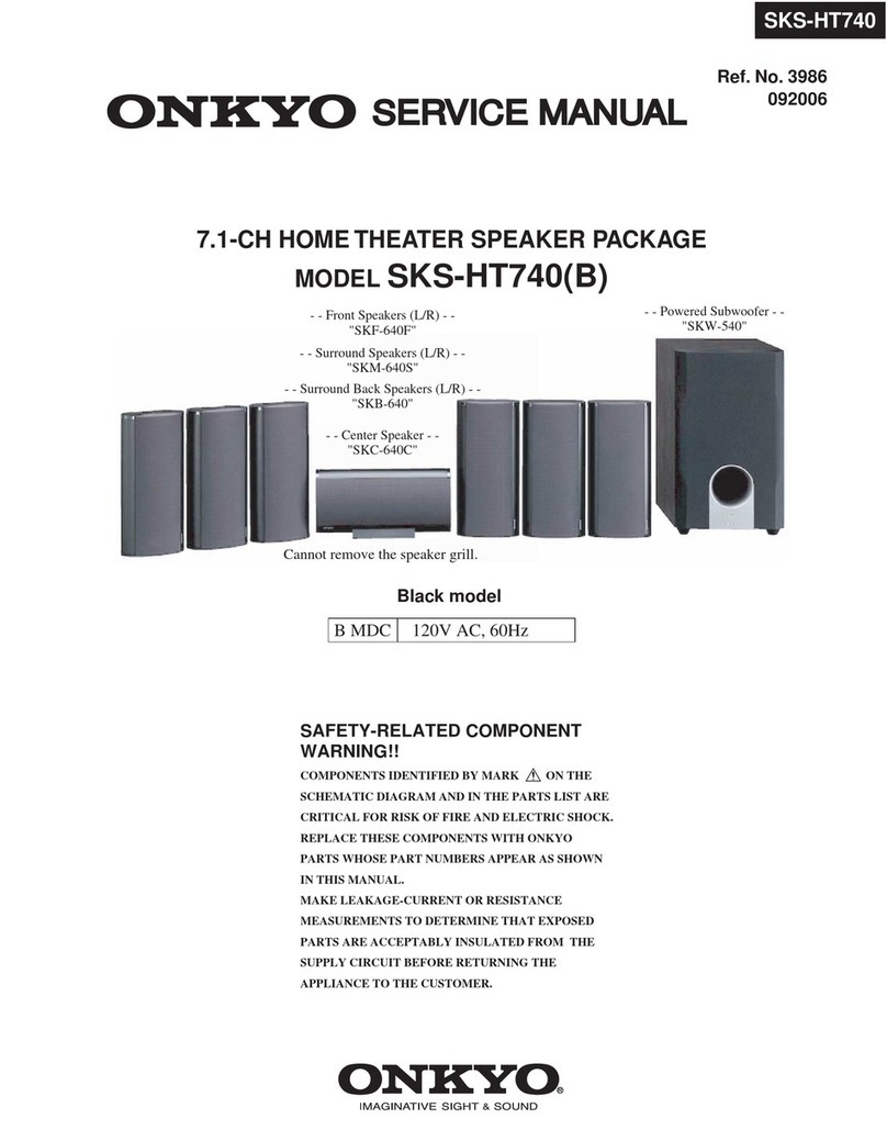 Onkyo SKS-HT740 User manual