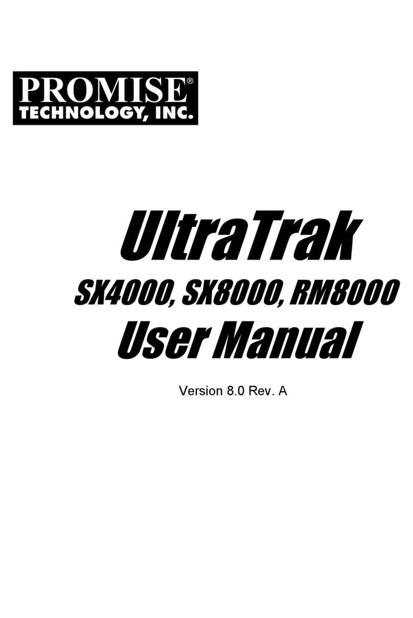 Promise ultratrak SX4000 User manual Promise ultratrak SX4000 User manual