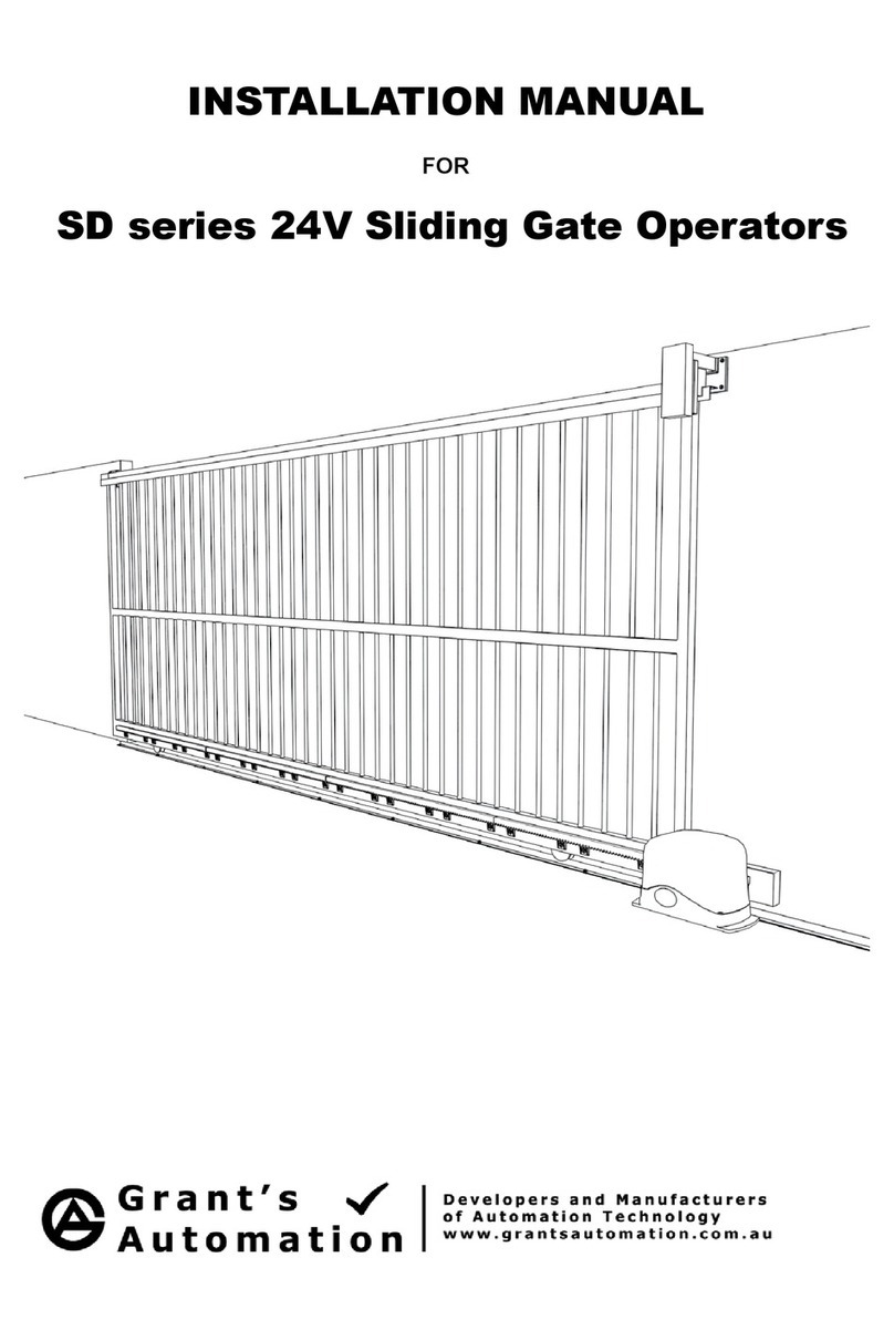 Grant's Automation SD series installation manual