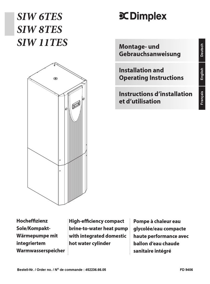 Dimplex SIW 6TES Installation and operating instructions