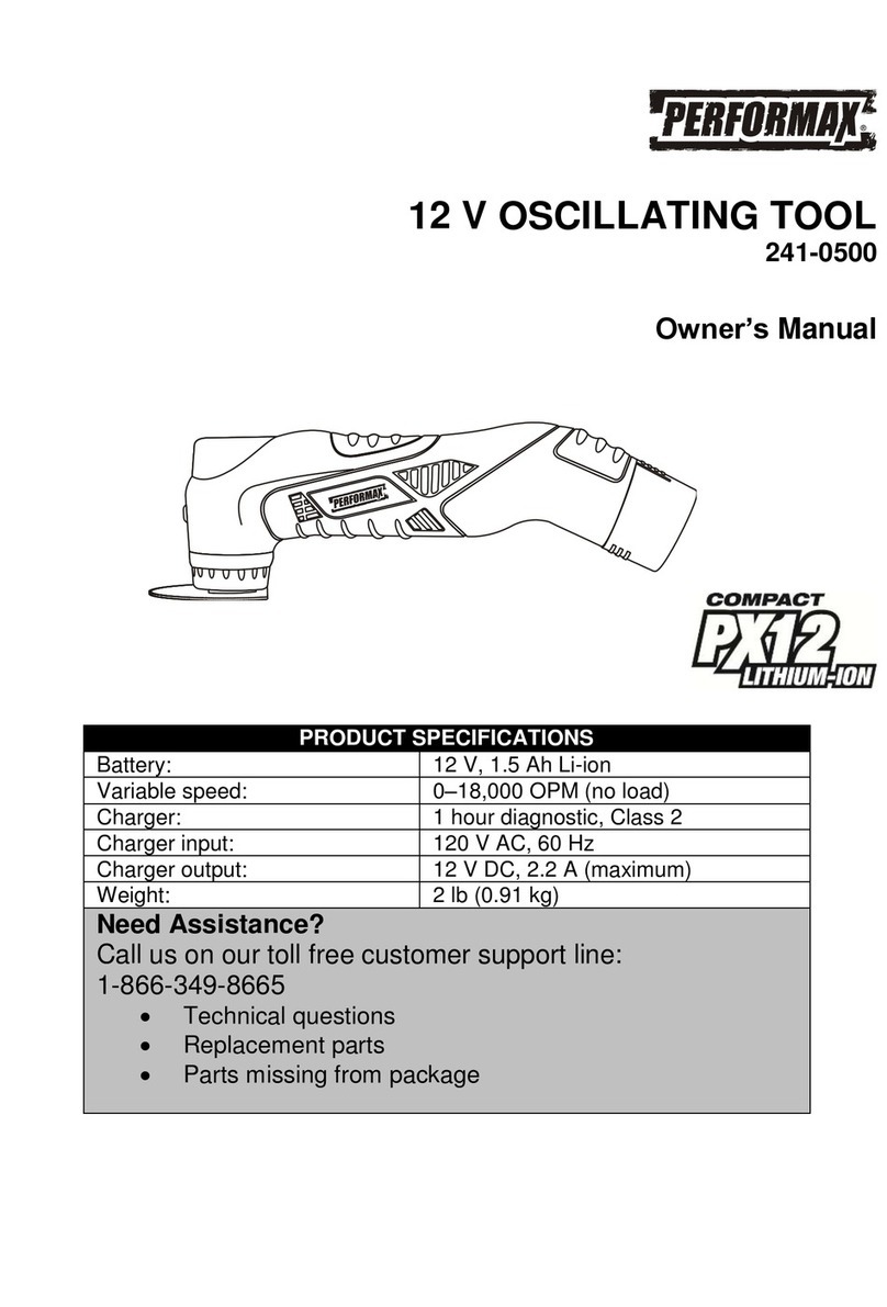 Performax 241-0500 User manual