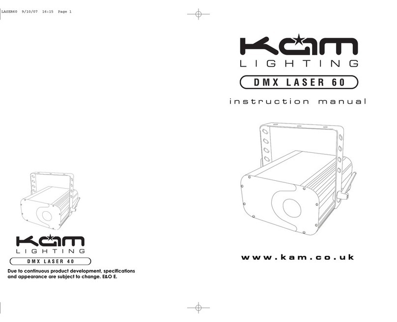 KAM DMX Laser 60 User manual