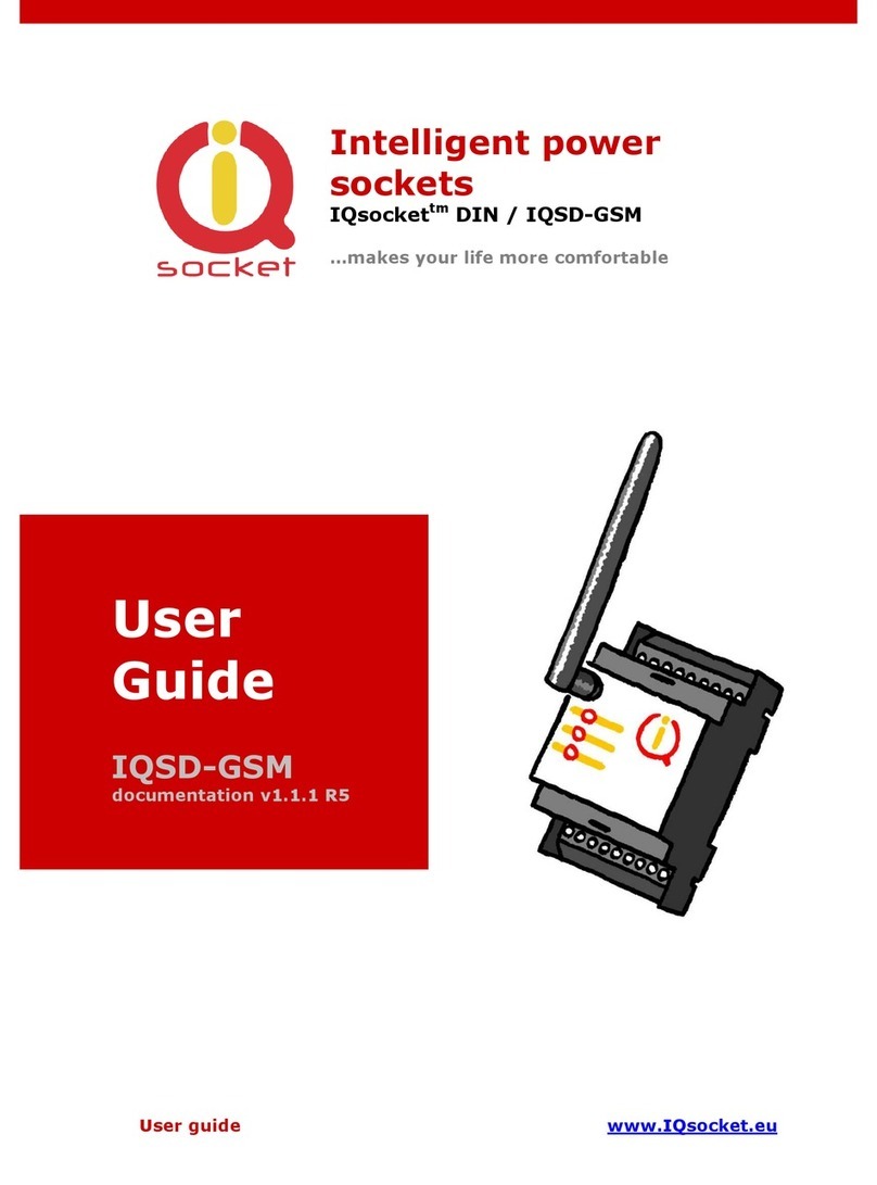 Socket IQsocket DIN/IQSD-GSM user guide