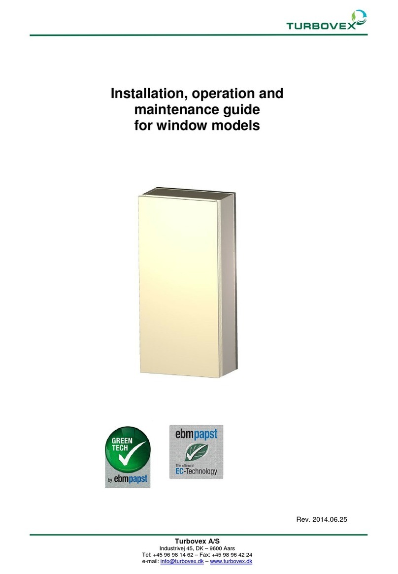 Turbovex TX 350A Installation, operation and maintenance guide