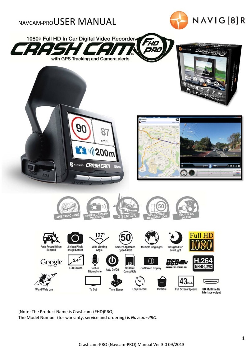 Navig8r Crashcam-PRO User manual