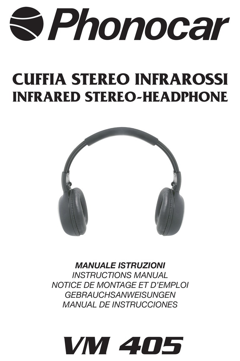 Phonocar VM 405 instruction manual
