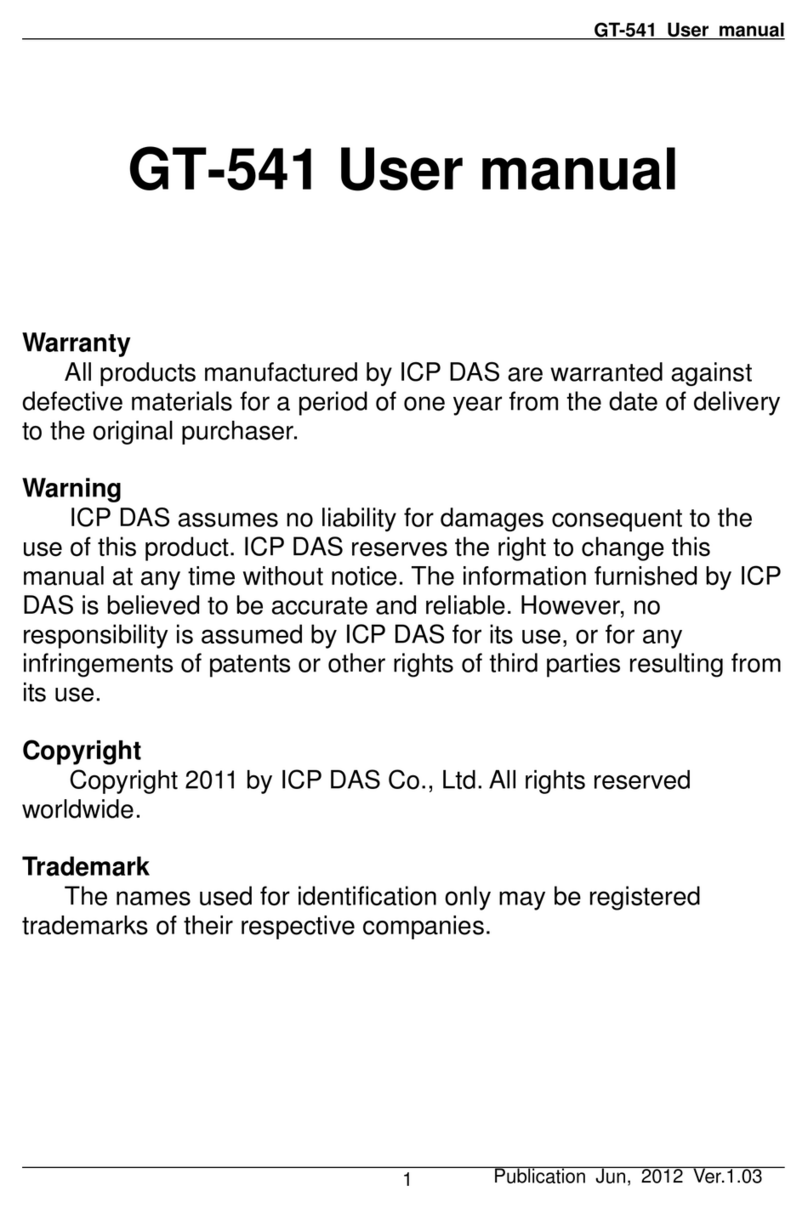 ICP DAS USA GT-541 User manual