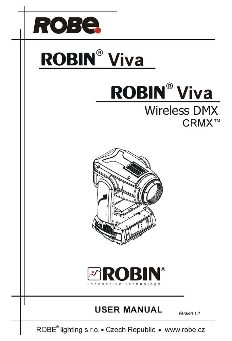 Robe robin viva user manual