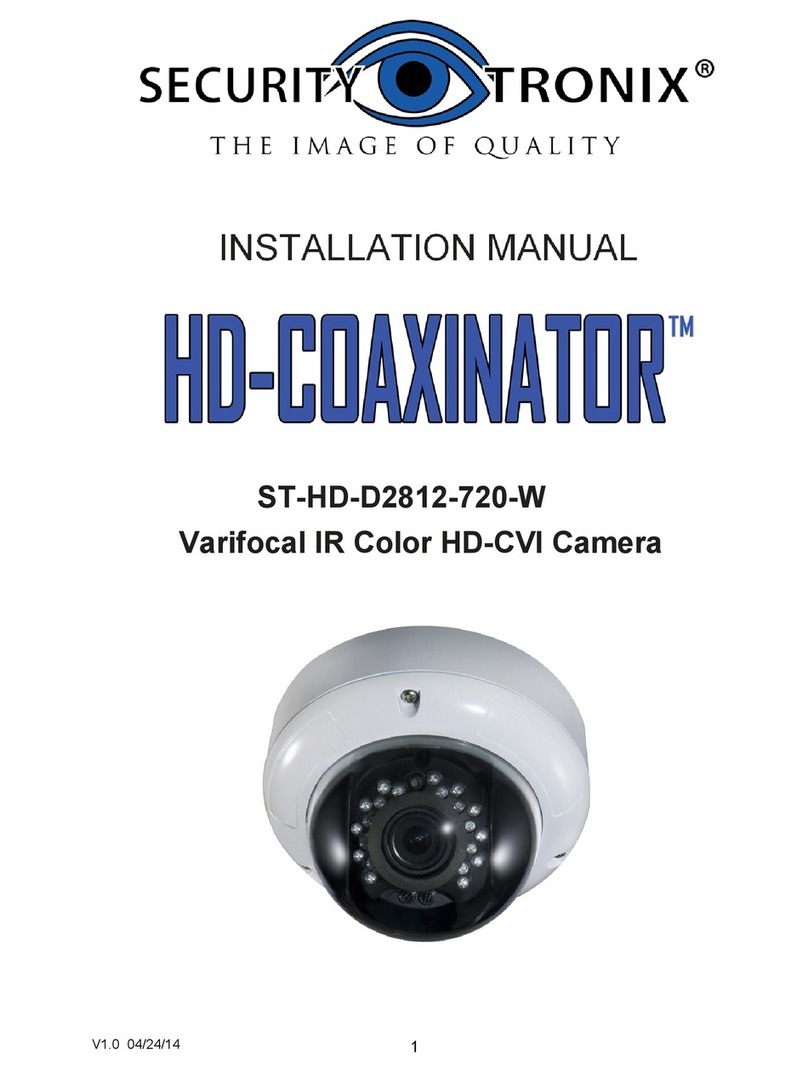 Securitytronix hd-coaxinator ST-HD-D2812-720-W User manual